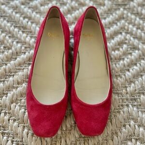 Butter Red Suede Ballet Flats